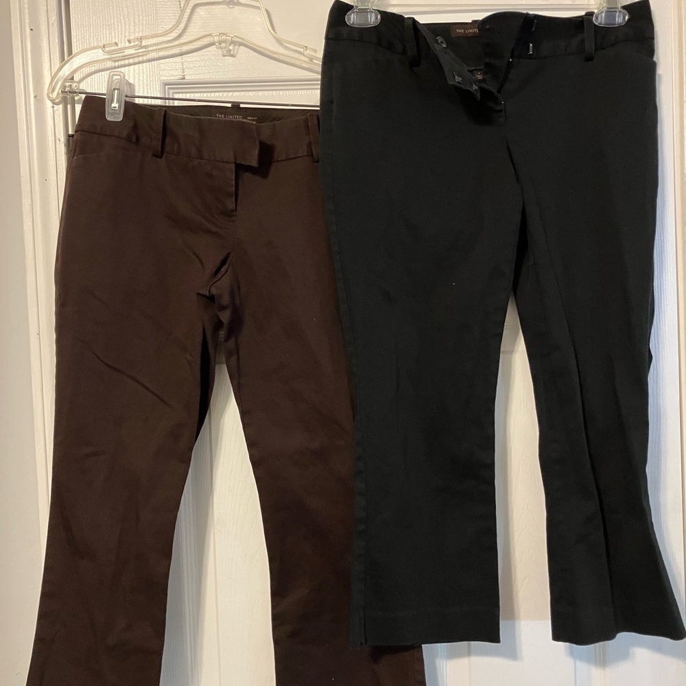 The Limited Drew Fit Black/Brown Women’s Sz 4 Capri Pants Lot